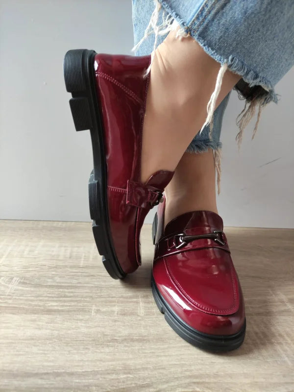 PANTOFI CASUAL DAMA FORMAZIONE 0278G06 BORDO LAC - imagine 4