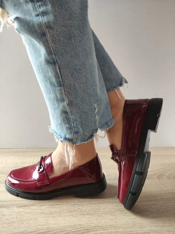 PANTOFI CASUAL DAMA FORMAZIONE 0278G06 BORDO LAC - imagine 5