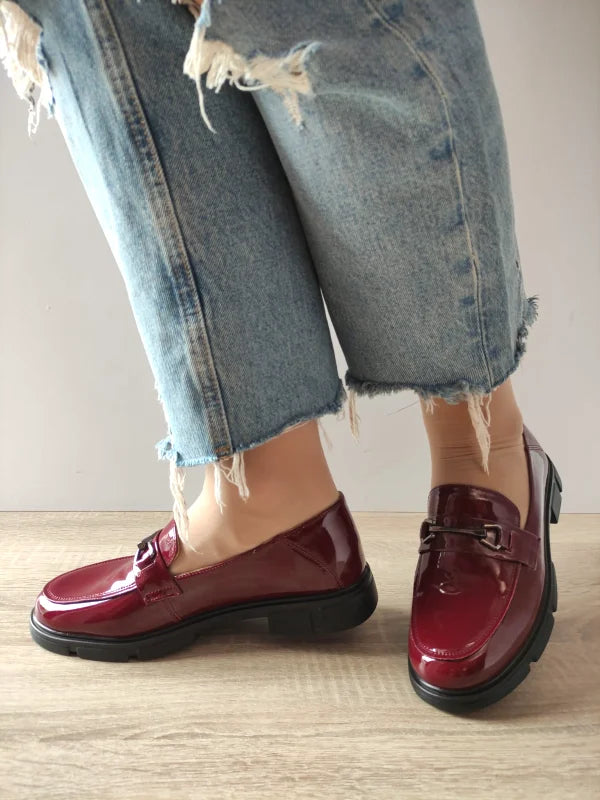 PANTOFI CASUAL DAMA FORMAZIONE 0278G06 BORDO LAC - imagine 2