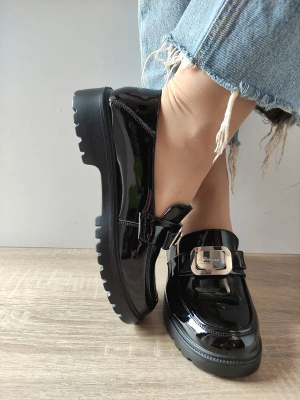PANTOFI CASUAL DAMA FORMAZIONE 10690 NEGRI LAC - imagine 4