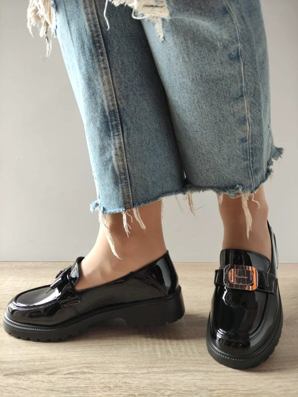 PANTOFI CASUAL DAMA FORMAZIONE 10690 NEGRI LAC - imagine 2