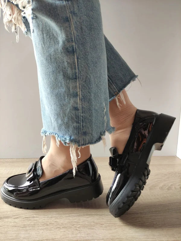PANTOFI CASUAL DAMA FORMAZIONE 10690 NEGRI LAC - imagine 3