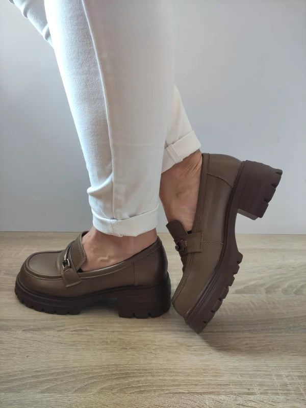 PANTOFI CASUAL DAMA FORMAZIONE 109-A1 KHAKI - imagine 4