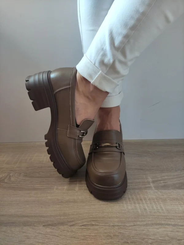 PANTOFI CASUAL DAMA FORMAZIONE 109-A1 KHAKI - imagine 5