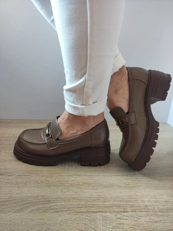 PANTOFI CASUAL DAMA FORMAZIONE 109-A1 KHAKI - imagine 2