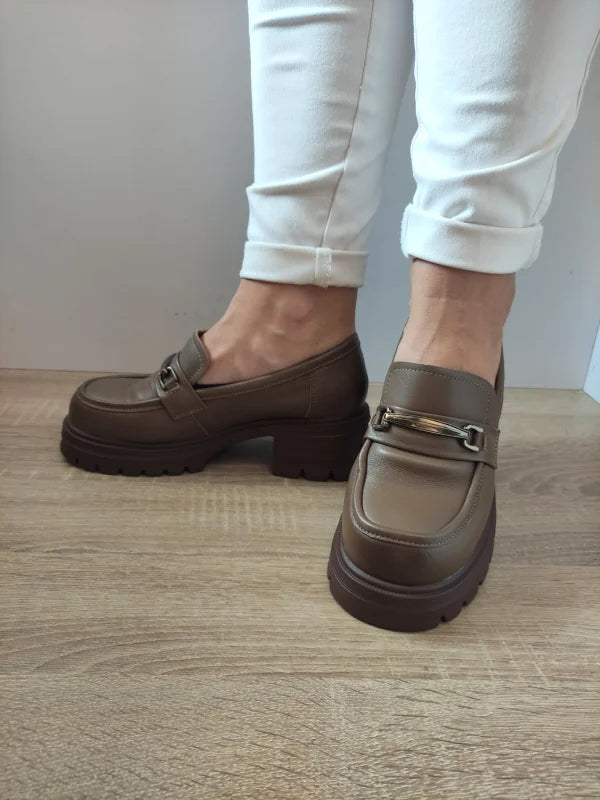 PANTOFI CASUAL DAMA FORMAZIONE 109-A1 KHAKI - imagine 3