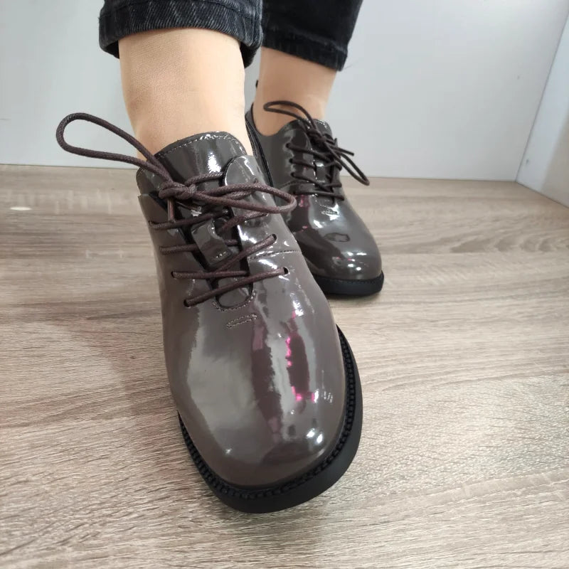 PANTOFI CASUAL DAMA FORMAZIONE 191018-1 GRI LAC - imagine 5