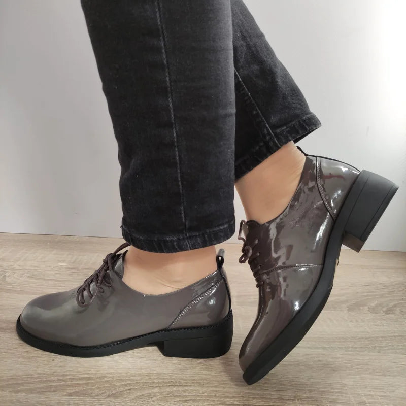 PANTOFI CASUAL DAMA FORMAZIONE 191018-1 GRI LAC - imagine 2
