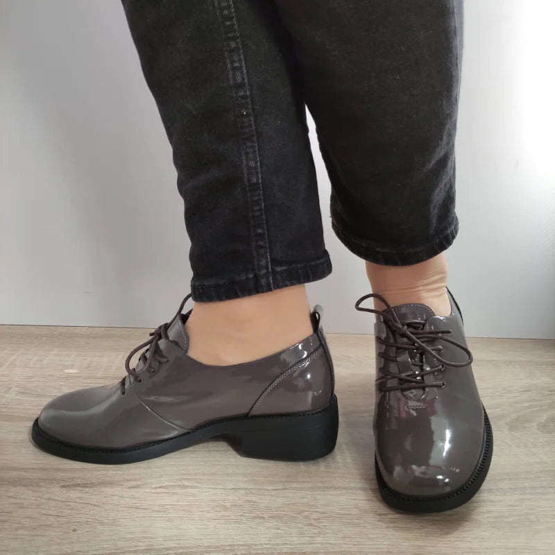 PANTOFI CASUAL DAMA FORMAZIONE 191018-1 GRI LAC - imagine 3