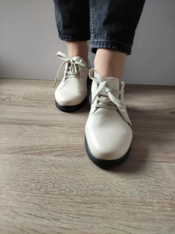 PANTOFI CASUAL DAMA FORMAZIONE 21072 CREM - imagine 4