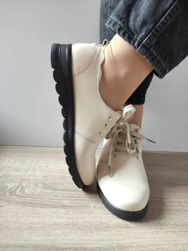 PANTOFI CASUAL DAMA FORMAZIONE 21072 CREM - imagine 5
