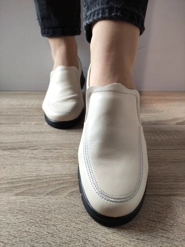 PANTOFI CASUAL DAMA FORMAZIONE 21073 CREM - imagine 3