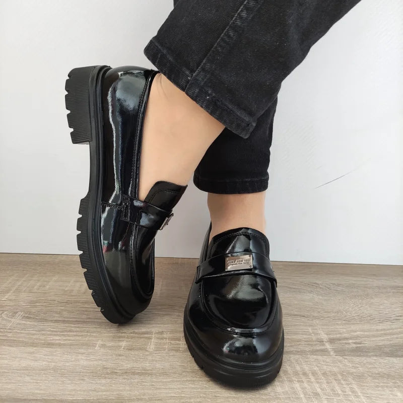 PANTOFI CASUAL DAMA FORMAZIONE 23019L NEGRI LAC - imagine 4