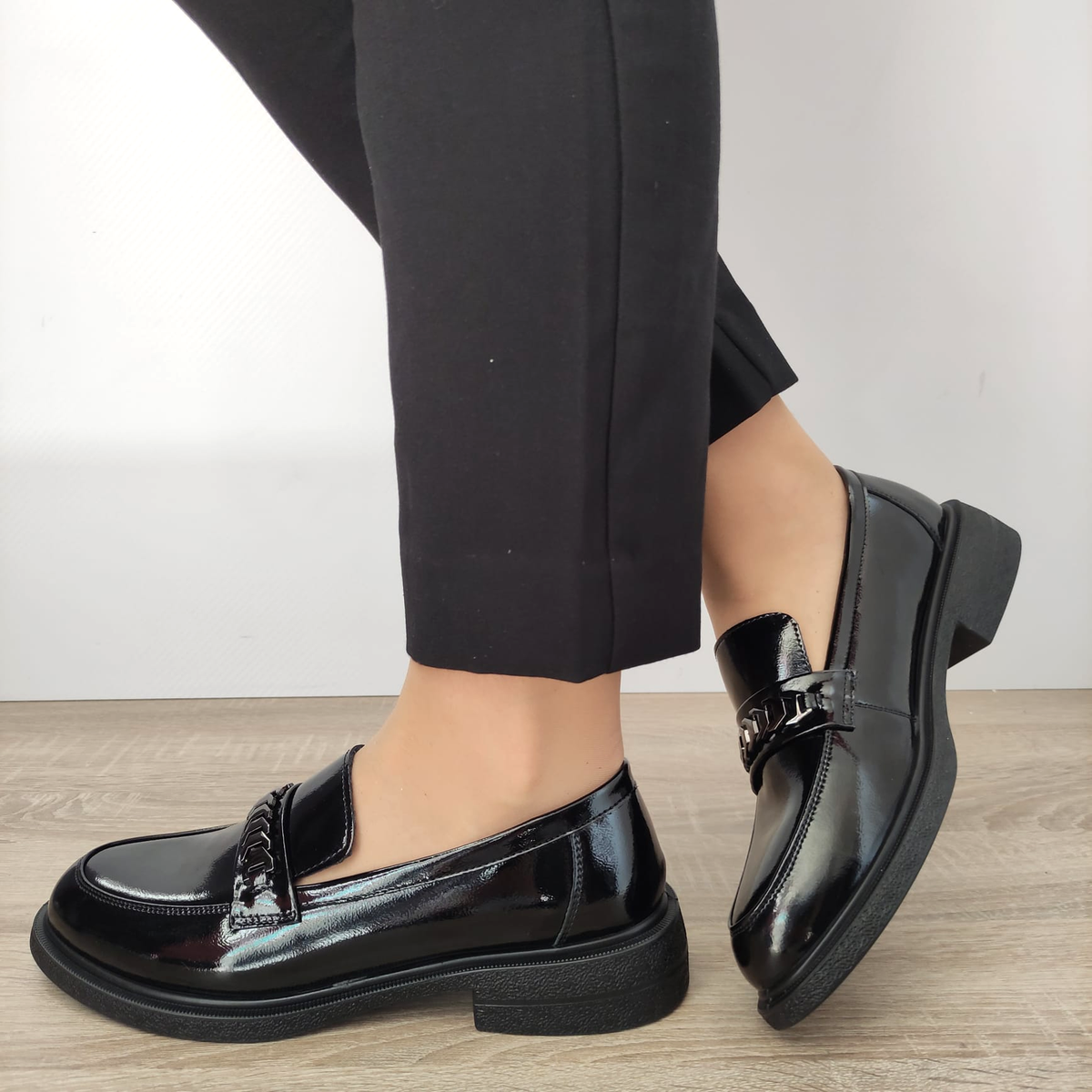 PANTOFI CASUAL DAMA FORMAZIONE 30025L NEGRI LAC - imagine 2