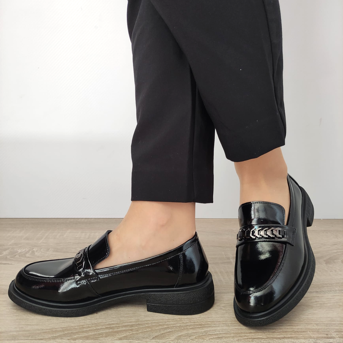 PANTOFI CASUAL DAMA FORMAZIONE 30025L NEGRI LAC - imagine 3