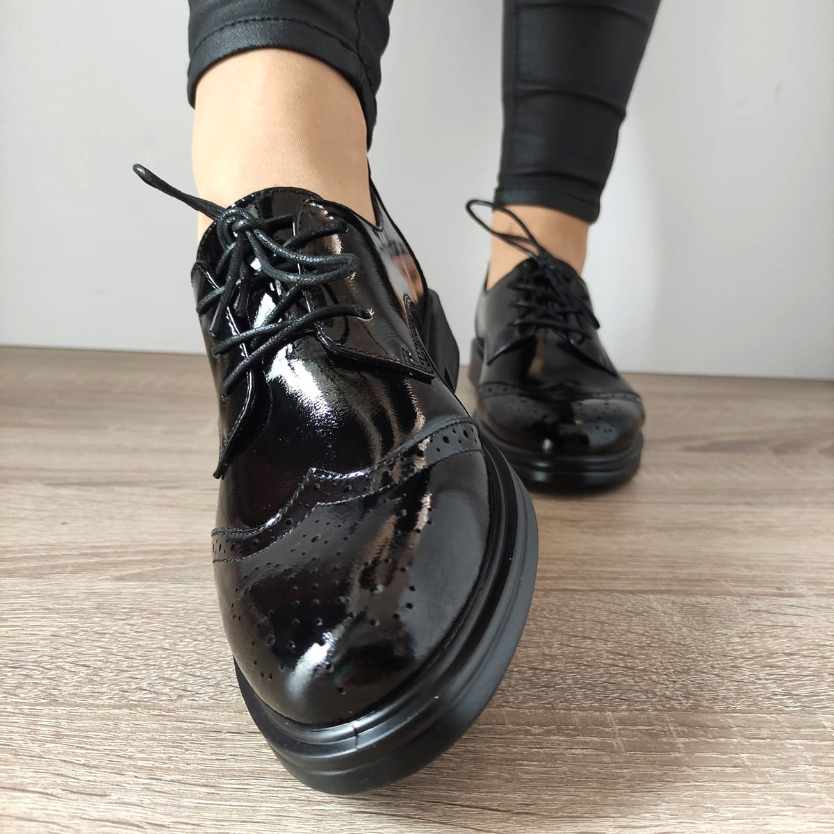 PANTOFI CASUAL DAMA FORMAZIONE 30557-22 NEGRI LAC - imagine 6