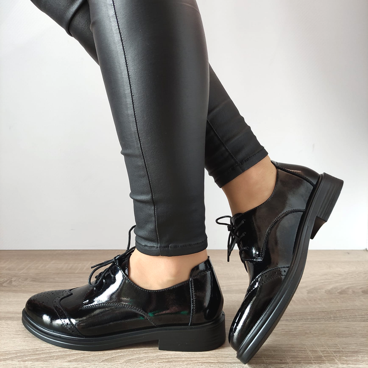 PANTOFI CASUAL DAMA FORMAZIONE 30557-22 NEGRI LAC - imagine 2