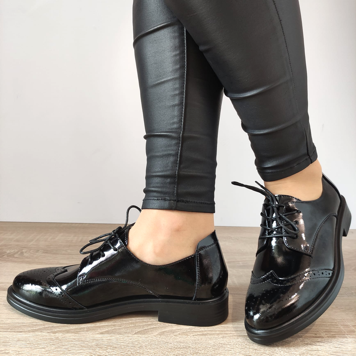 PANTOFI CASUAL DAMA FORMAZIONE 30557-22 NEGRI LAC - imagine 3