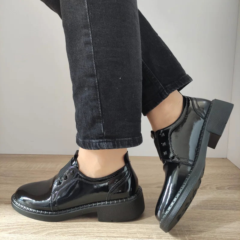 PANTOFI CASUAL DAMA FORMAZIONE 30906L NEGRI LAC - imagine 3