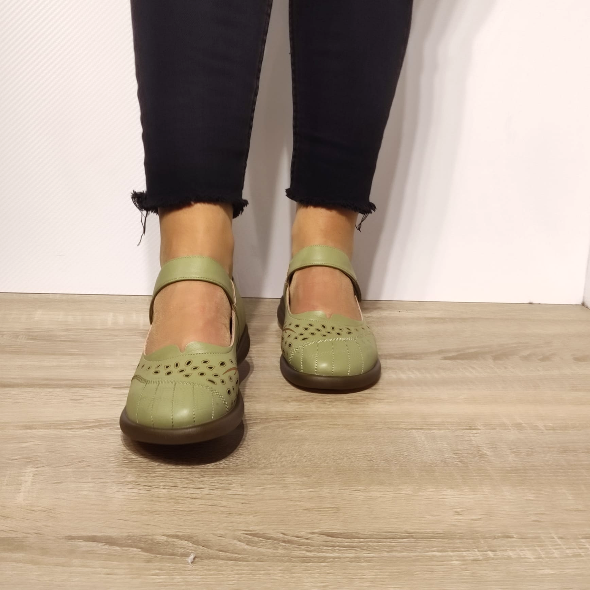 PANTOFI CASUAL DAMA FORMAZIONE 31682 VERDE OLIVE - imagine 7