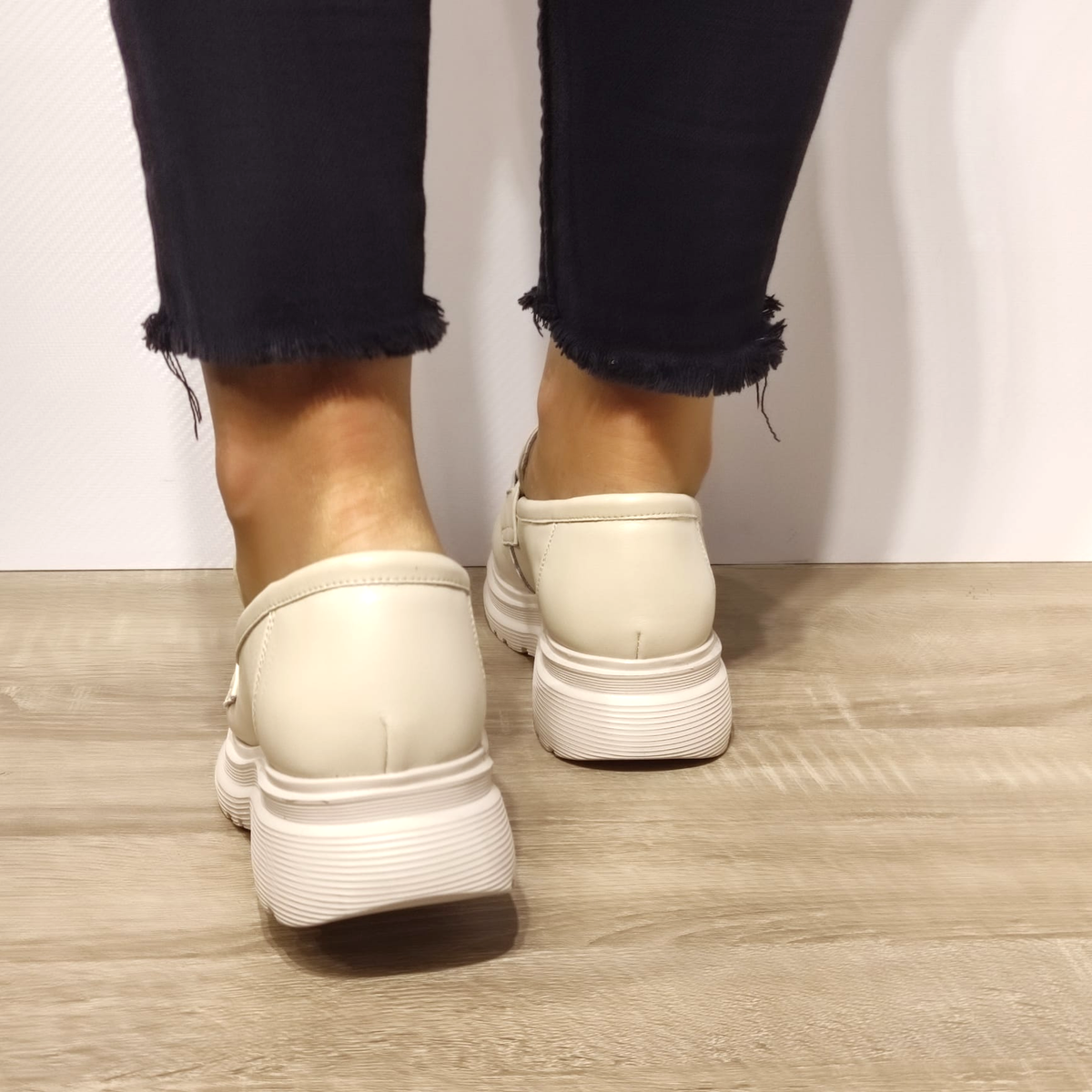 PANTOFI CASUAL DAMA FORMAZIONE 37822 CREM - imagine 4