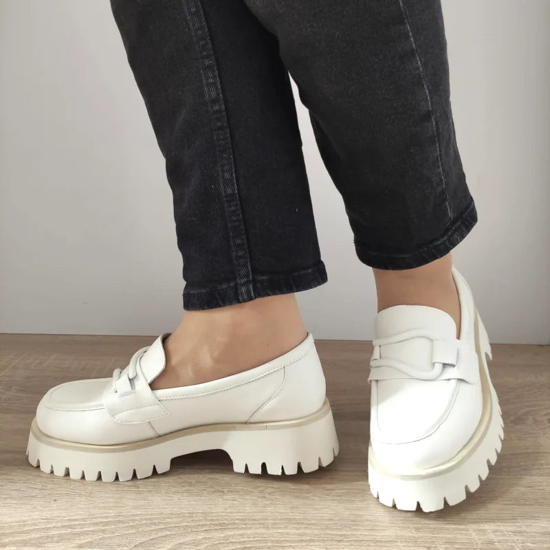PANTOFI CASUAL DAMA FORMAZIONE 50032-21 OFF WHITE - imagine 2