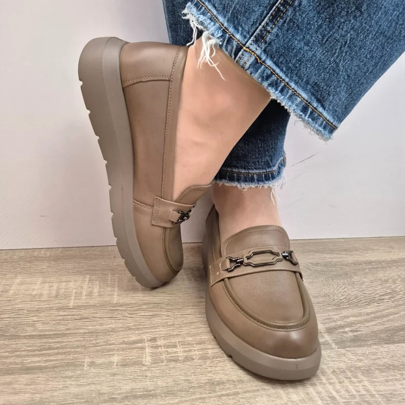 PANTOFI CASUAL DAMA FORMAZIONE 527501 KAKI - imagine 4