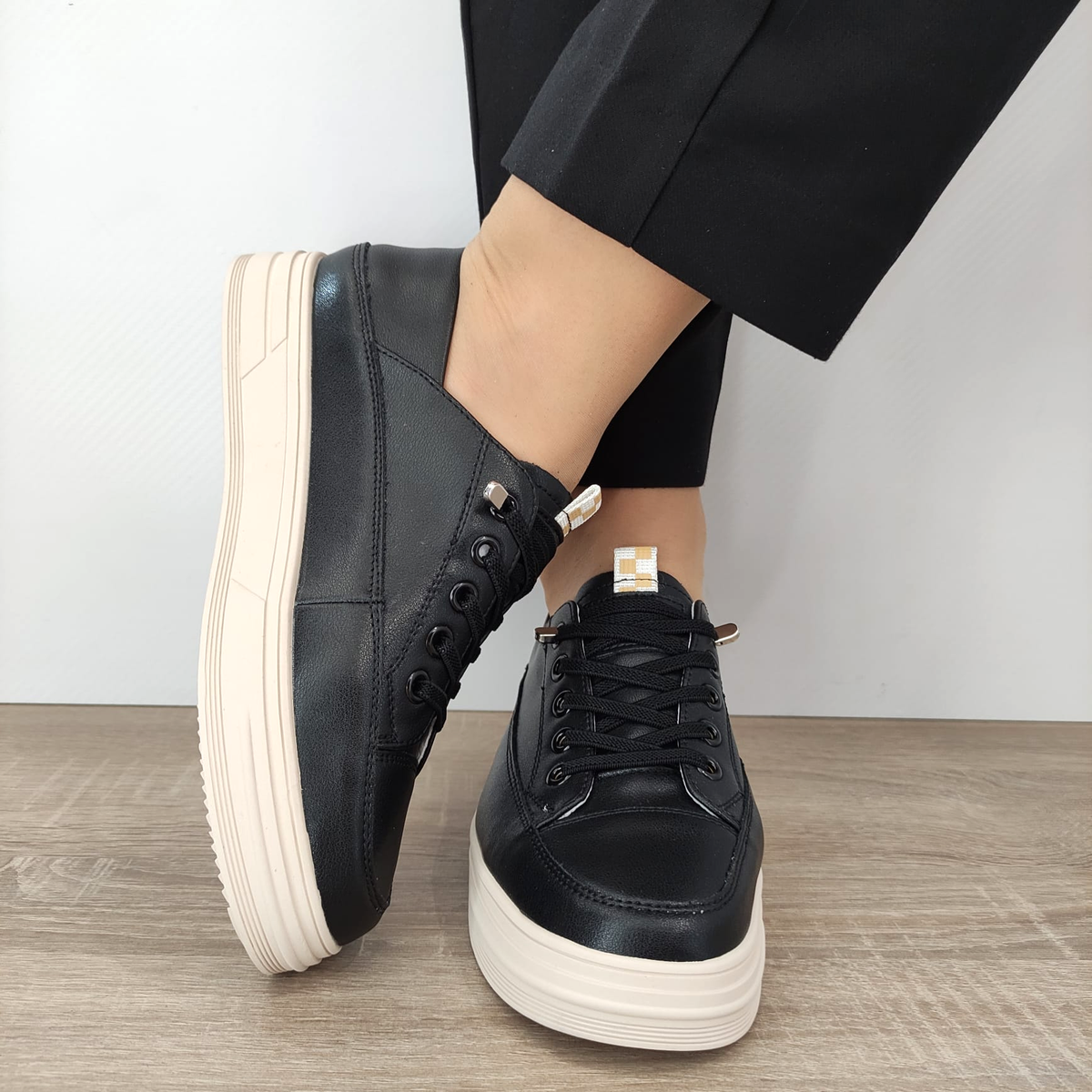PANTOFI CASUAL DAMA FORMAZIONE 62250 NEGRI - imagine 4
