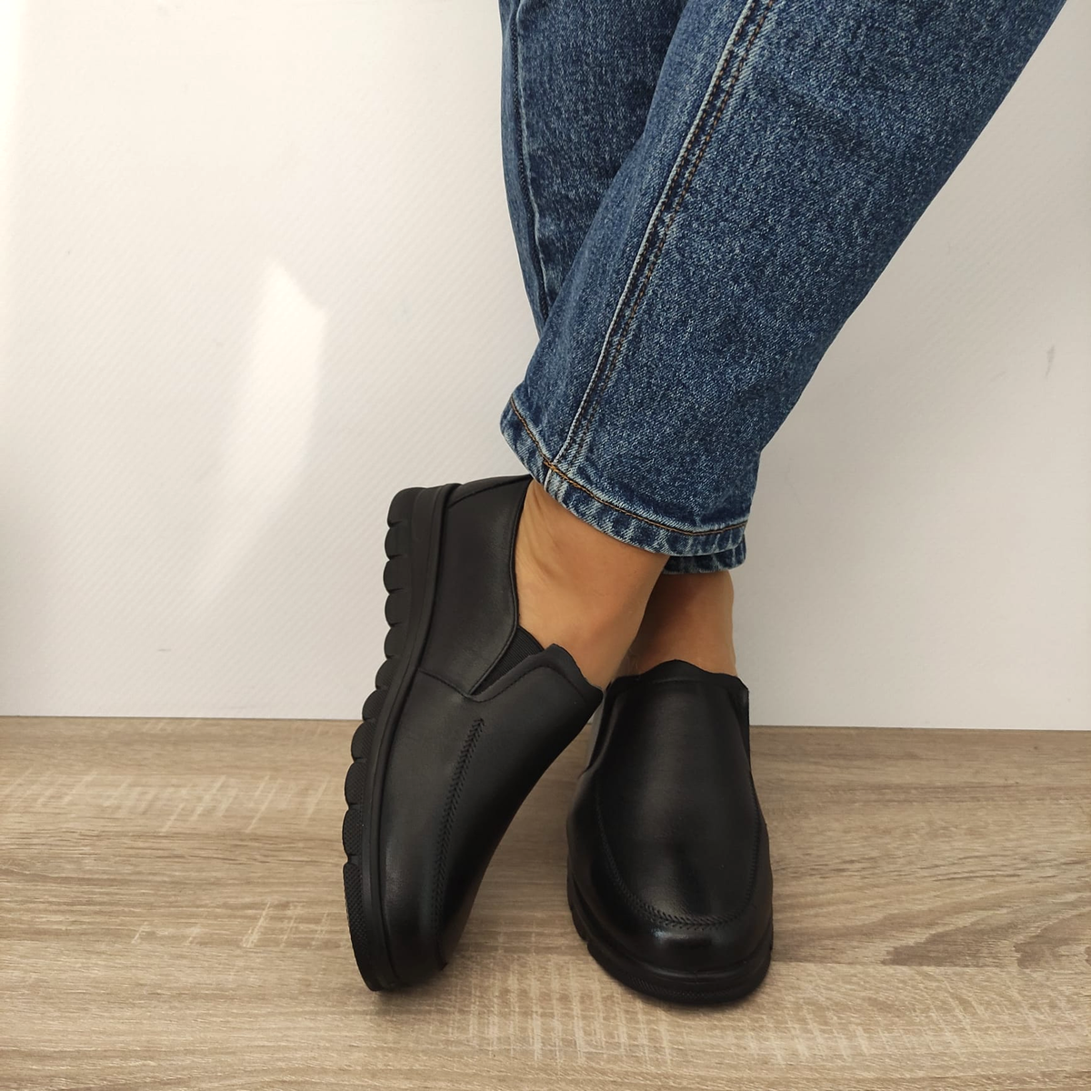 PANTOFI CASUAL DAMA FORMAZIONE 6375 NEGRI - imagine 4