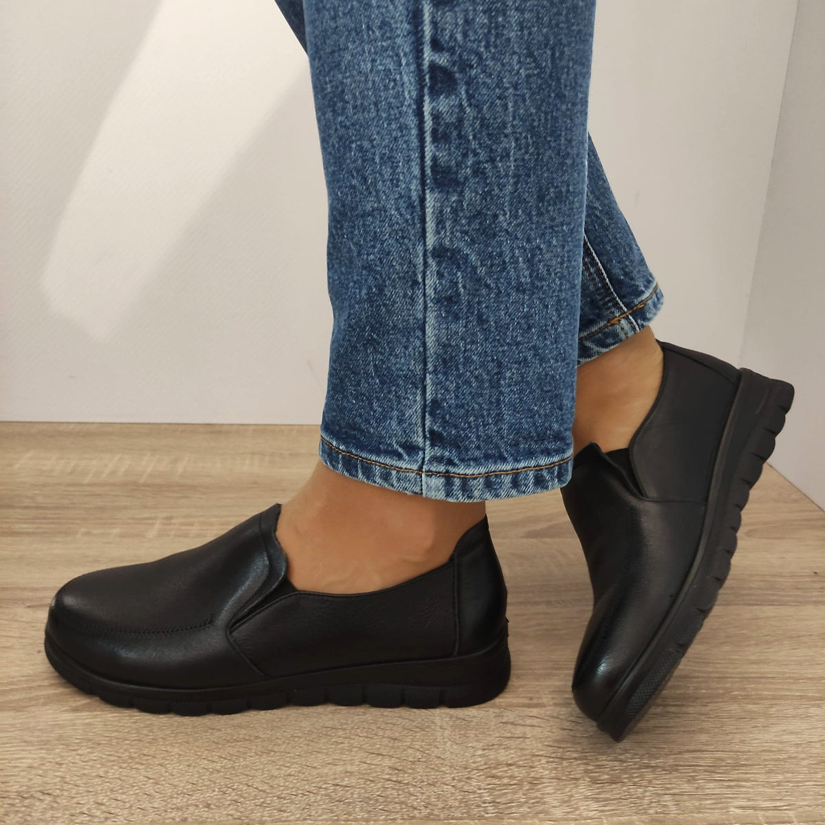 PANTOFI CASUAL DAMA FORMAZIONE 6375 NEGRI - imagine 2