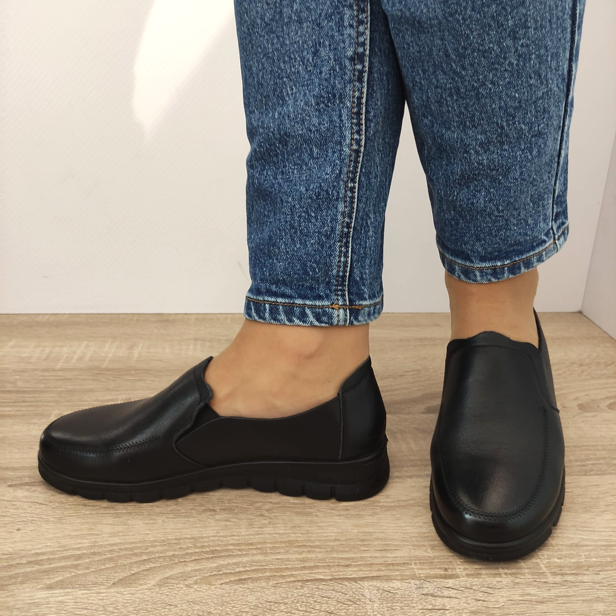 PANTOFI CASUAL DAMA FORMAZIONE 6375 NEGRI - imagine 3