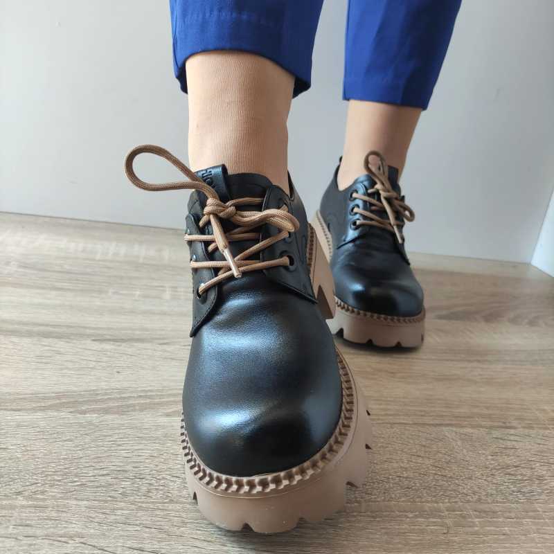 PANTOFI CASUAL DAMA FORMAZIONE 66922 NEGRI - imagine 4