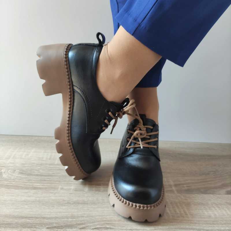 PANTOFI CASUAL DAMA FORMAZIONE 66922 NEGRI - imagine 5
