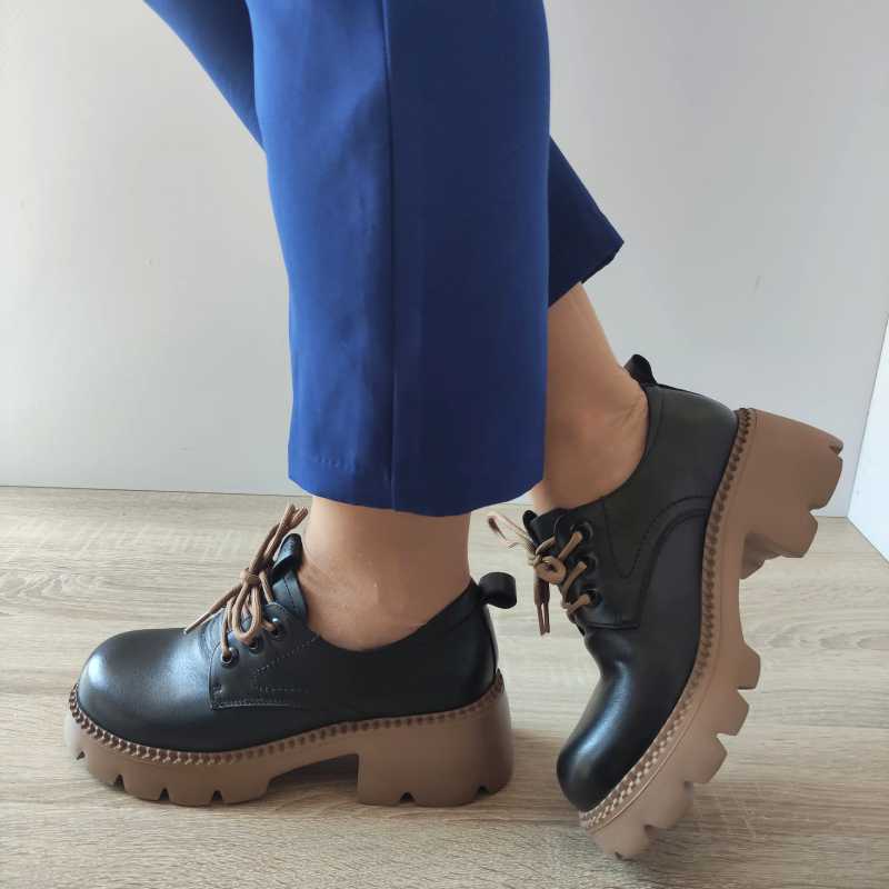 PANTOFI CASUAL DAMA FORMAZIONE 66922 NEGRI - imagine 2