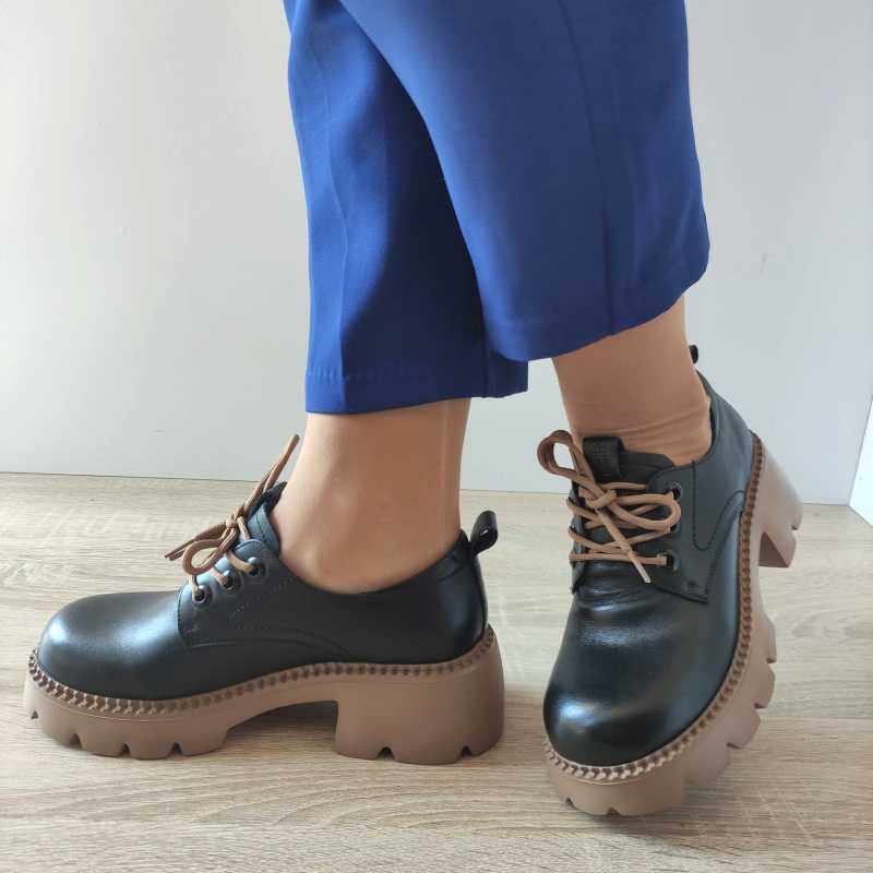 PANTOFI CASUAL DAMA FORMAZIONE 66922 NEGRI - imagine 3