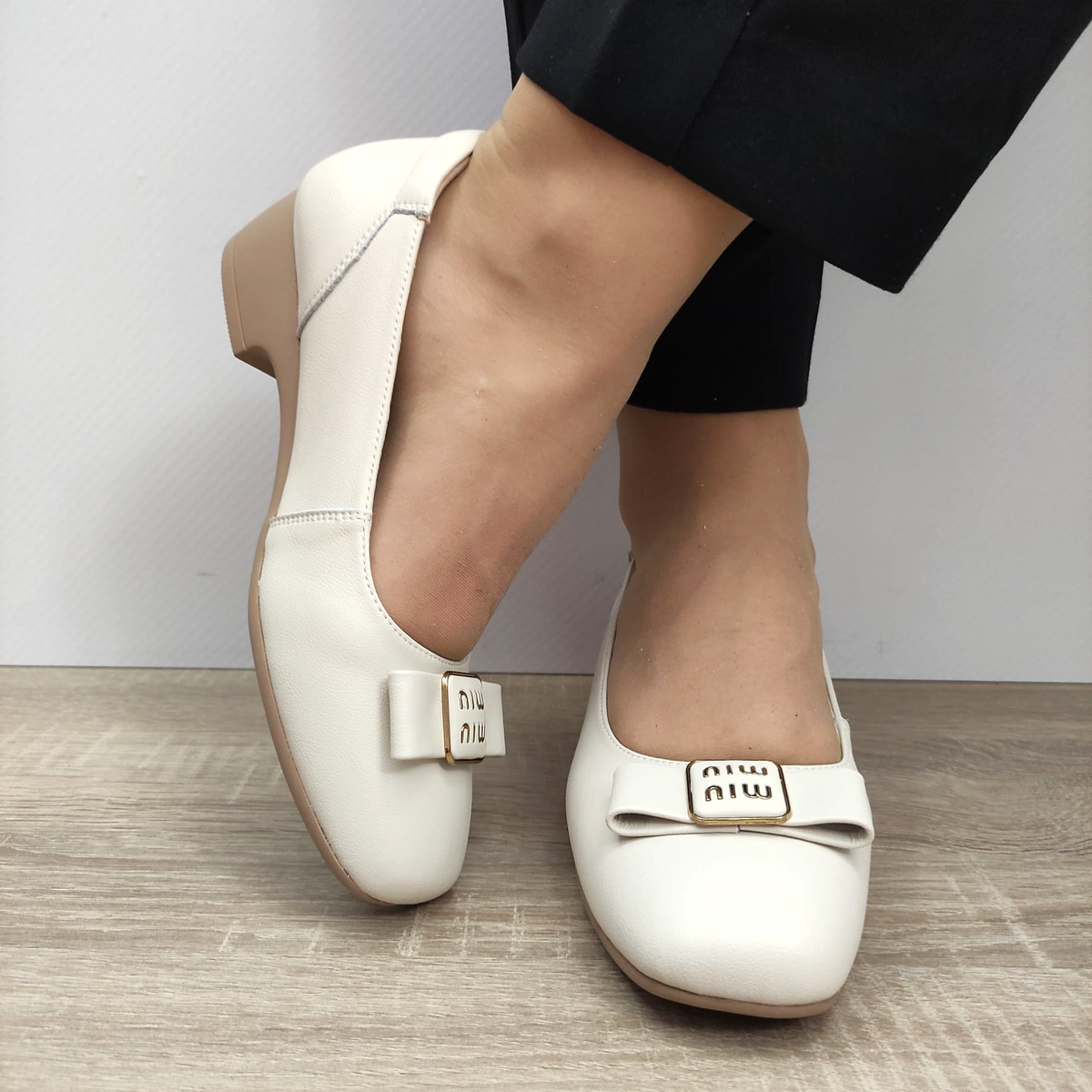 PANTOFI CASUAL DAMA FORMAZIONE 6913A CREM - imagine 4