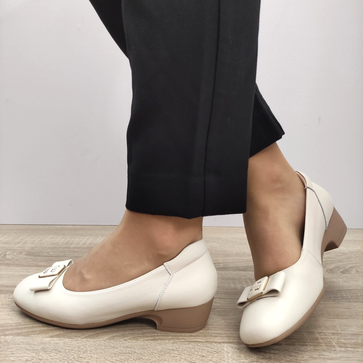 PANTOFI CASUAL DAMA FORMAZIONE 6913A CREM - imagine 2