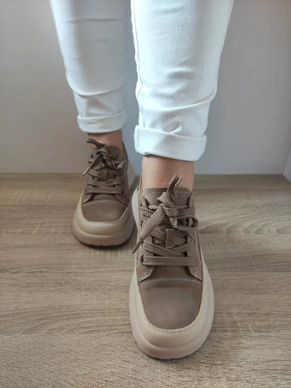 PANTOFI CASUAL DAMA FORMAZIONE 70108-2 KHAKI (TAUPE) - imagine 3