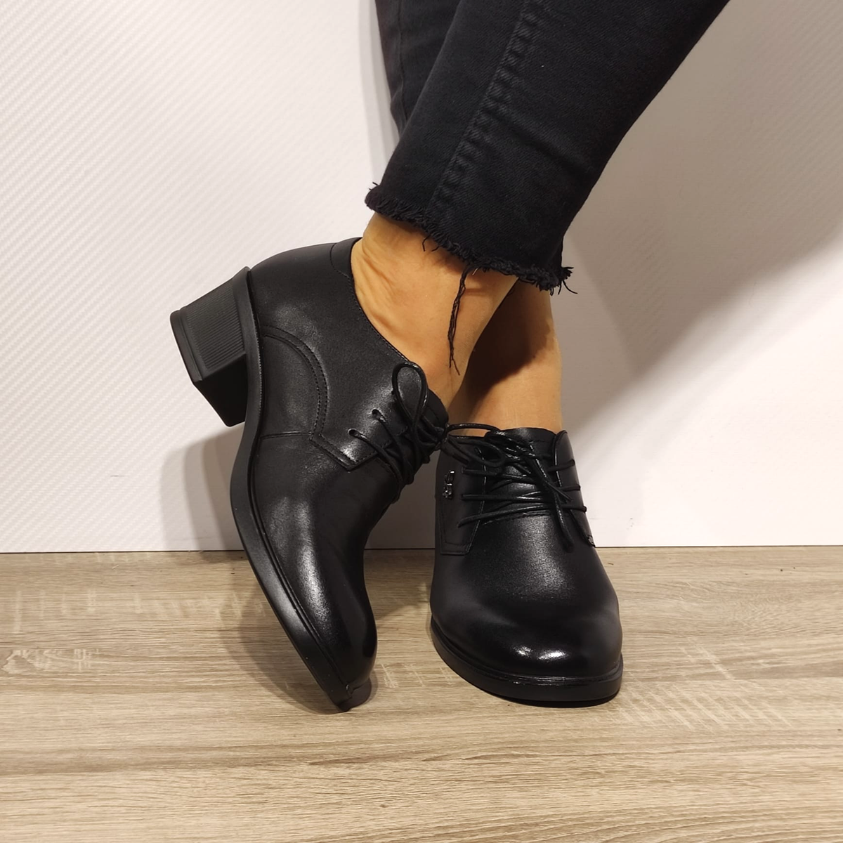 PANTOFI CASUAL DAMA FORMAZIONE 7601 NEGRI - imagine 5