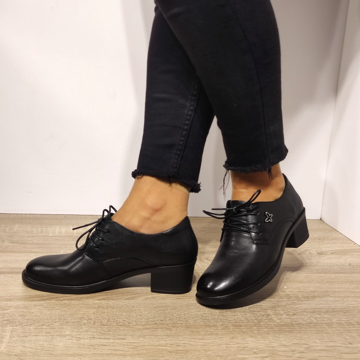 PANTOFI CASUAL DAMA FORMAZIONE 7601 NEGRI - imagine 3