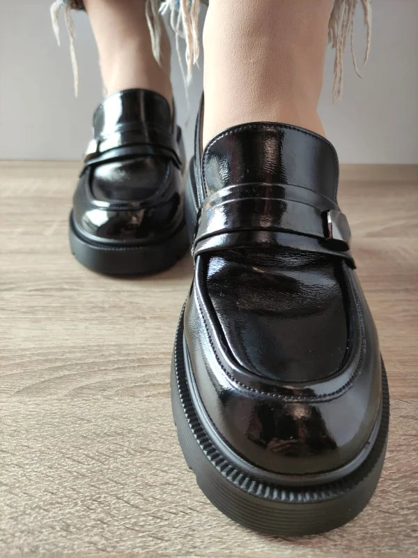 PANTOFI CASUAL DAMA FORMAZIONE 8983-5A NEGRI LAC - imagine 4
