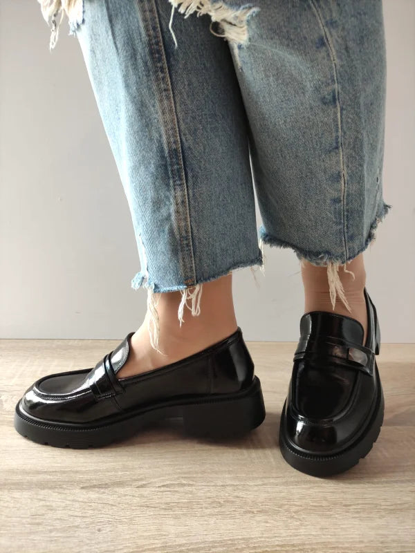 PANTOFI CASUAL DAMA FORMAZIONE 8983-5A NEGRI LAC - imagine 2