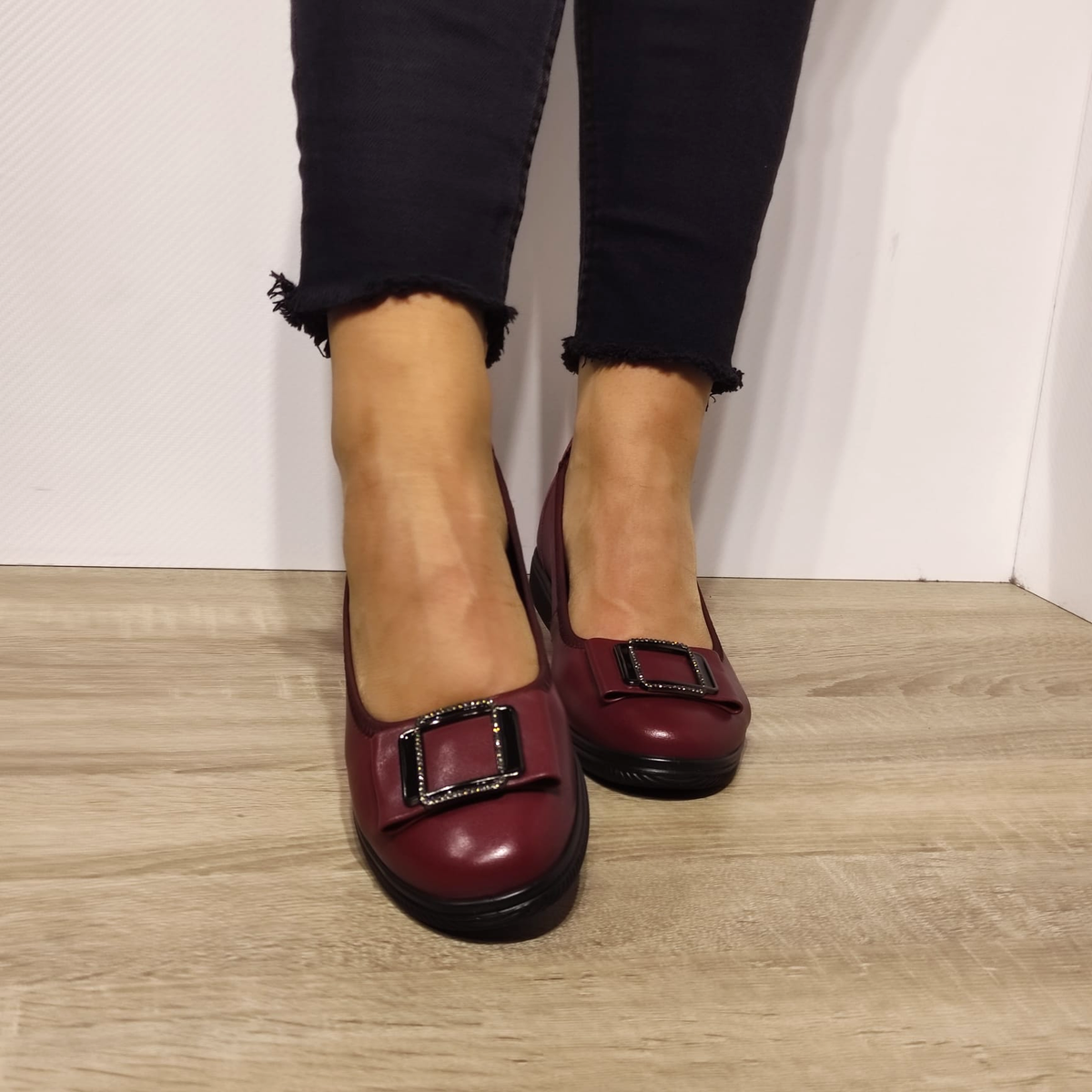 PANTOFI CASUAL DAMA FORMAZIONE A130 BORDO - imagine 5