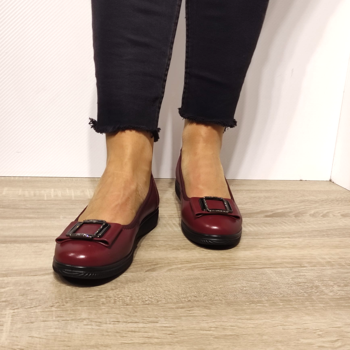 PANTOFI CASUAL DAMA FORMAZIONE A130 BORDO - imagine 6