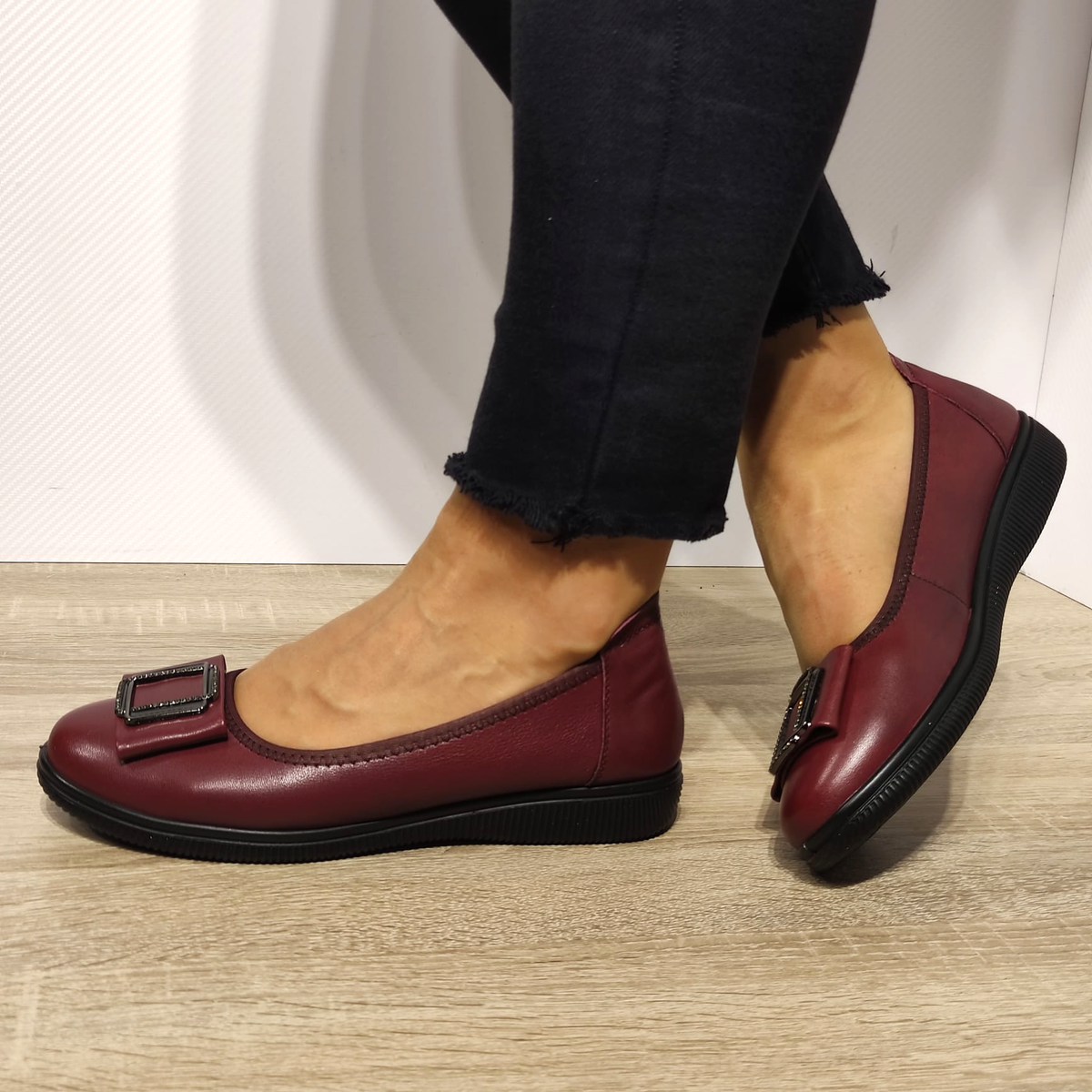 PANTOFI CASUAL DAMA FORMAZIONE A130 BORDO - imagine 7