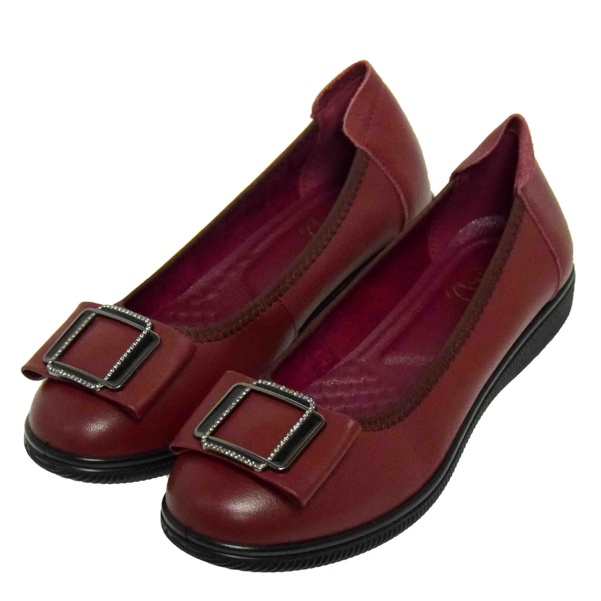 PANTOFI CASUAL DAMA FORMAZIONE A130 BORDO - imagine 8
