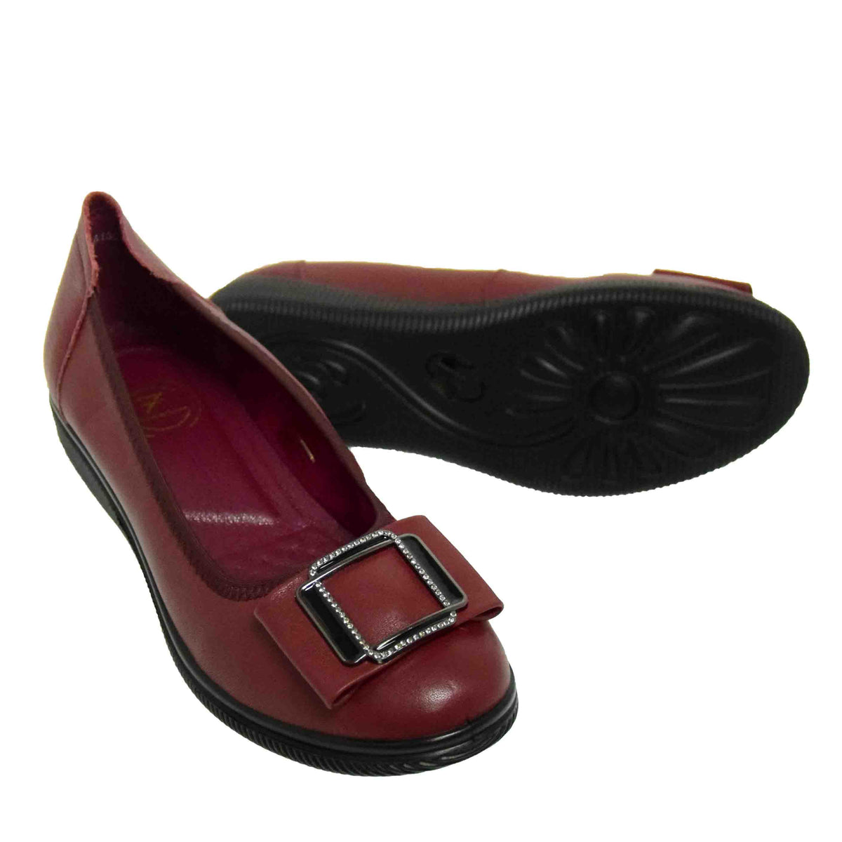 PANTOFI CASUAL DAMA FORMAZIONE A130 BORDO - imagine 9