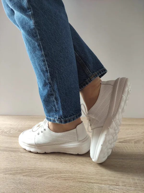 PANTOFI CASUAL DAMA FORMAZIONE GALLOP K98820 ALBI - imagine 2