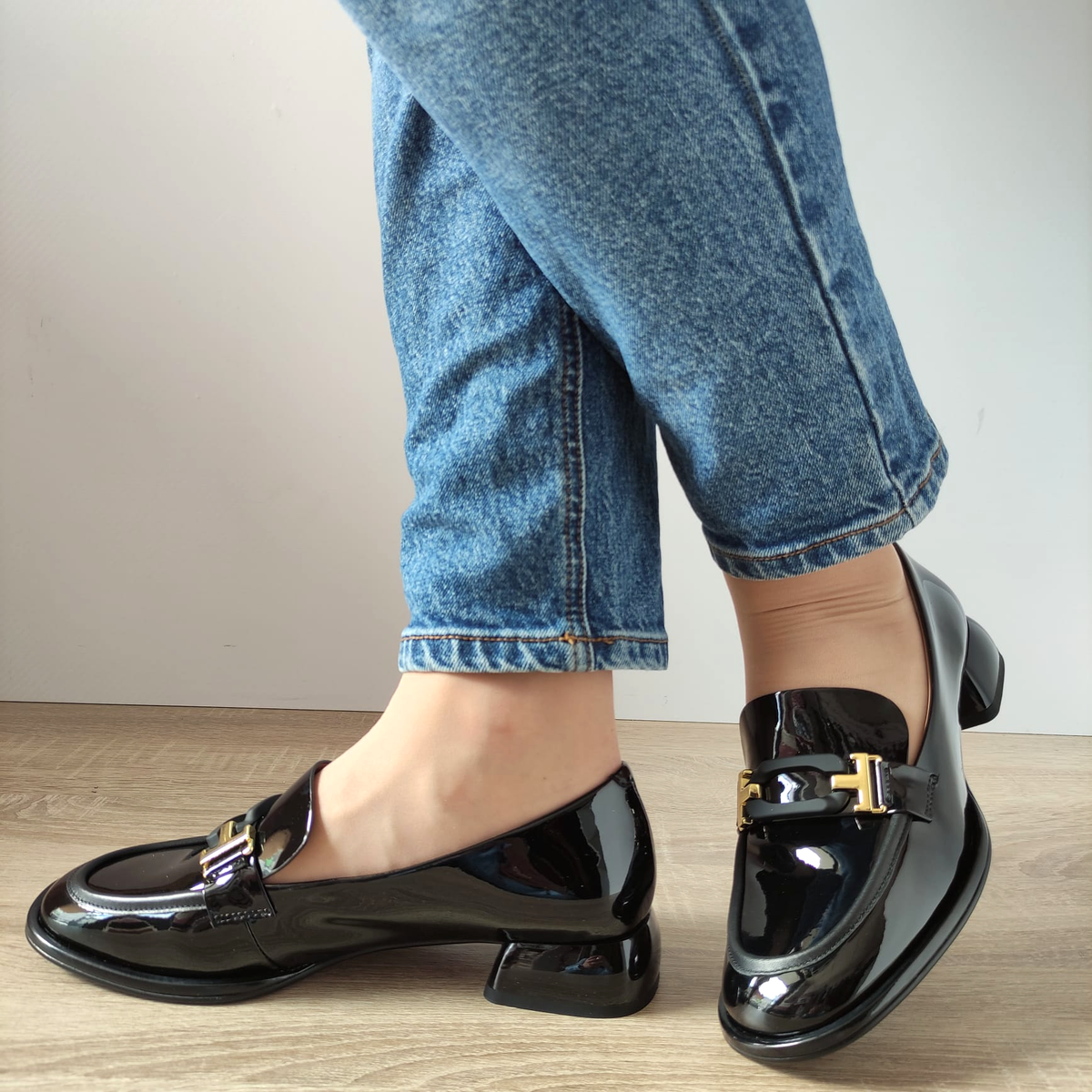 PANTOFI CASUAL DAMA FORMAZIONE KD304-S61 NEGRI LAC - imagine 2