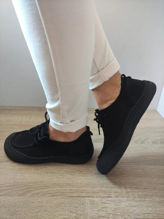 PANTOFI CASUAL DAMA FORMAZIONE KM5169 NEGRI VELUR